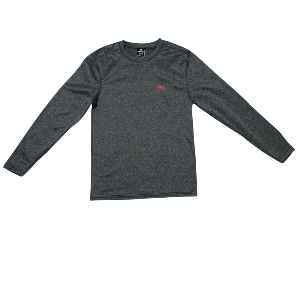 Echo Dark Gray Men's Pullover Crew Neck Long Sleeve Lightweight Sweater
